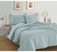 Lane Linen King Cool Blue Quilt Cover Set Blue