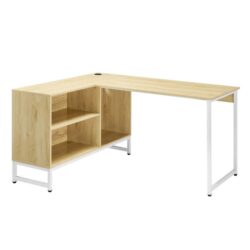 Maestro Furniture Camie Modern L-Shape Computer Working Home Office Desk Table 150cm Natural