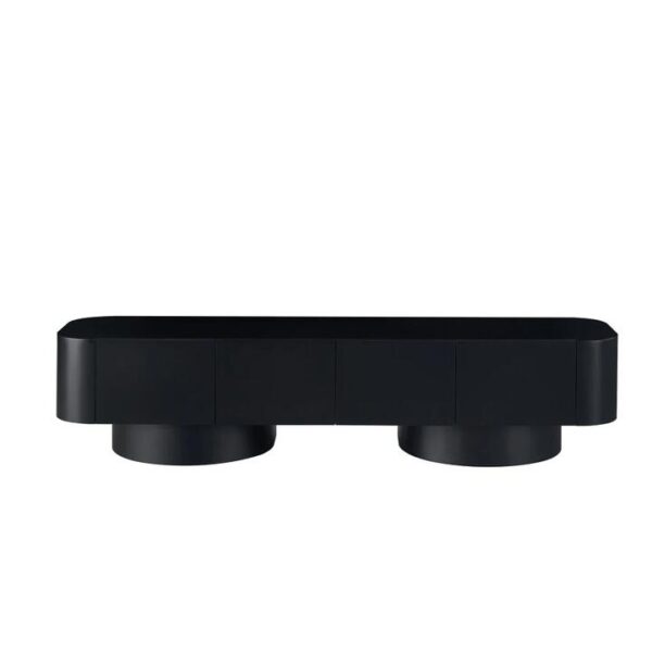 Maestro Furniture Xander Modern Lowline TV Stand Entertainment Unit 200cm 4-Doors Black