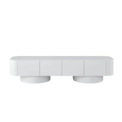 Maestro Furniture Xander Modern Lowline TV Stand Entertainment Unit 200cm 4-Doors White
