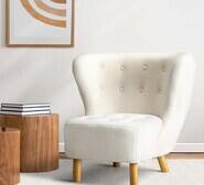 Maja Sherpa Armchair White