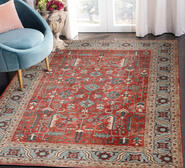 Manila Washable Rug Red Medium