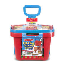 Melissa and Doug - Fill & Roll Grocery Basket Play Set | MND4073