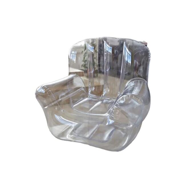 NNEOBA Transparent Nordic Inflatable Sofa - Modern Armchair for Bedroom- 90x80cm
