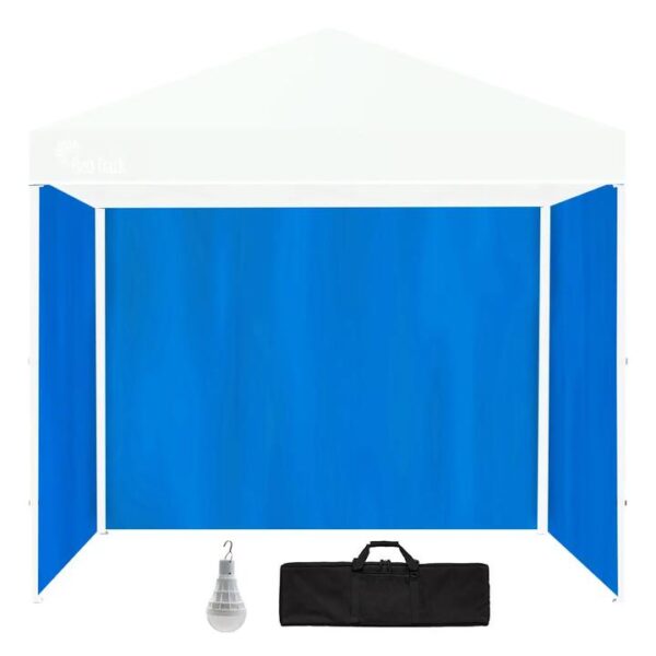 RED TRACK Accessory Pack for 3x3m Blue Gazebo, includes Walls, Carry Bag, Rechargeable USB Lamp