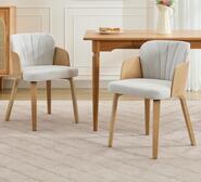 Set Of 2 Harmonia Dining Chairs Grey