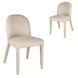 Set of 2 - William Dining Chair - Pale Beige by Interior Secrets - AfterPay Available
