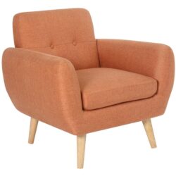 Single Seater Fabric Armchair Orange