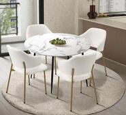 Venetia 4 Seater Outdoor Dining Set Black