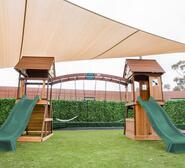 Armadale Kids Cubby House With Slide Green