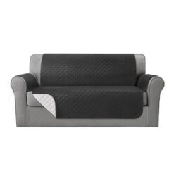 Artiss Sofa Cover Quilted Couch Covers 100% Water Resistant 3 Seater Dark Grey