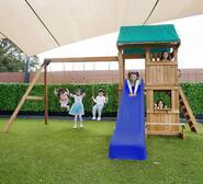 Carindale Kids Cubby House With Slide Blue