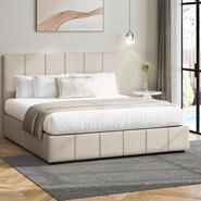 Colson Double Gas Lift Bed Neutral