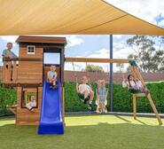 Darlington Kids Cubby House With Slide Blue