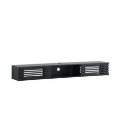 Design Square Camille Wall-Mounted Entertainment Unit TV Stand 2-Doors 180cm Black