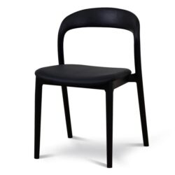 Ex Display - Caspar Dining Chair - Full Black by Interior Secrets - AfterPay Available
