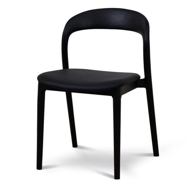 Ex Display - Caspar Dining Chair - Full Black by Interior Secrets - AfterPay Available