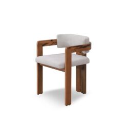 Ex Display - Merari Natural Marri Dining Chair - Stone Beige by Interior Secrets - AfterPay Available