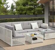 Forrest 6 Seater Outdoor Lounge Set Grey
