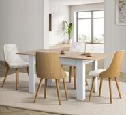 Laina Extendable Dining Table & Chair Set Neutral