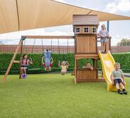 Meer Kids Cubby House With Slide Yellow
