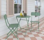Nadi 3 Piece Outdoor Bistro Set Green