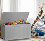 Tidy Kids Toy Box Storage Cabinet Grey