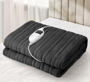 Warmy Coral Fleece Electric Throw Blanket Grey