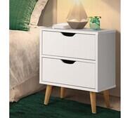 Alden Bedside Table White