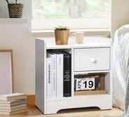 Amelius Bedside Table White