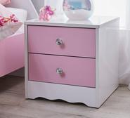 Amirah Bedside Table Pink 2 Drawer