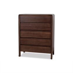 Amparo Tallboy Drawer Chest - Walnut by Interior Secrets - AfterPay Available