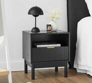 Anderson Bedside Table Black