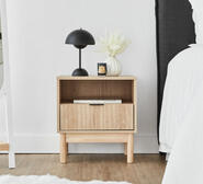 Anderson Bedside Table Neutral