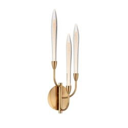 Archer Modern Wall Lamp Light Metal Glass Antique Gold Gloss