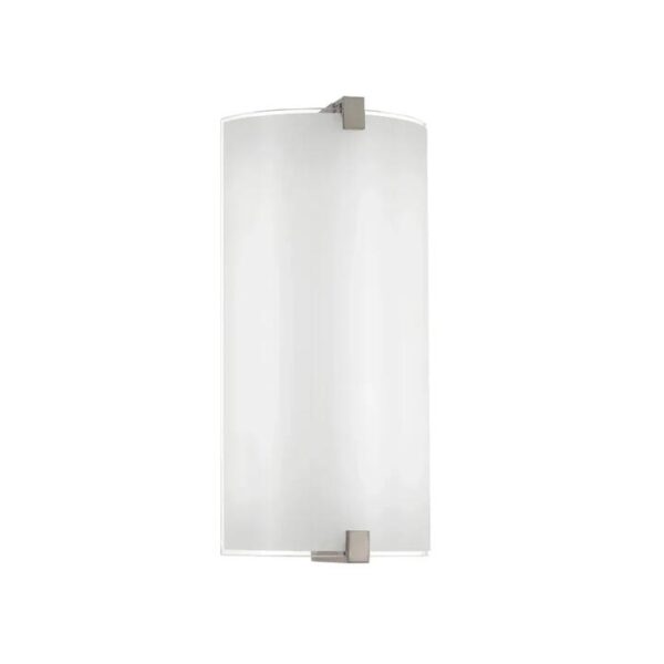 Arla Contemporary Wall Lamp Light Glass Metal Nickel Opal