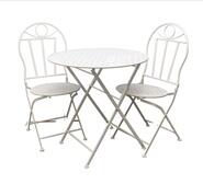 Ayrle 3 Piece Outdoor Bistro Set White 2 Seater