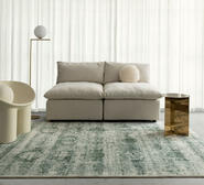 Balis Tribal Washable Rug Green Large