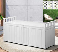 Besiana 500L Outdoor Storage Bench White