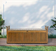 Besiana Extra Large Outdoor Storage Bench Neutral