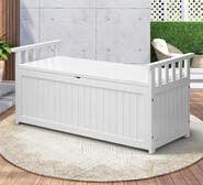 Besiana Extra Large Outdoor Storage Bench White