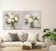 Blossom Banter 72Cm X 72Cm Framed Wall Art Multi