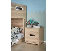 Cabin Bedside Table Brown 2 Drawer