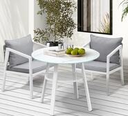 Cordoba 2 Seater Outdoor Dining Set Grey
