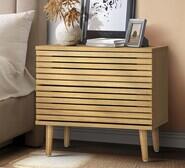 Emma Bedside Table Neutral
