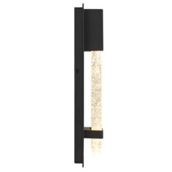 Estrada Modern Wall Lamp Light Aluminium Glass Black Sand