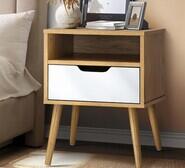 Frank Bedside Table Black