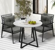 Hicks 2 Seater Outdoor Dining Set Grey