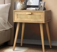 Holly Bedside Table Neutral