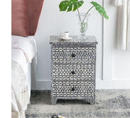 Indali Bedside Table Grey